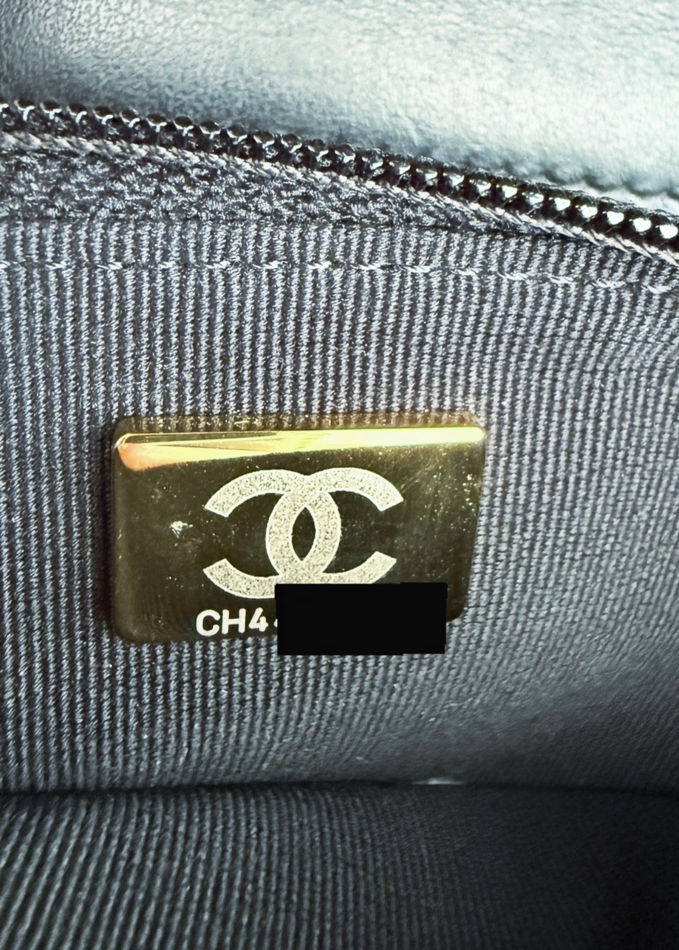 Chanel Black Caviar Boy Wallet On Chain w Gold Hardware