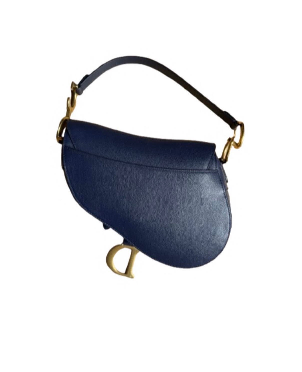 Christian Dior Deep Ocean Blue Medium Saddle Bag