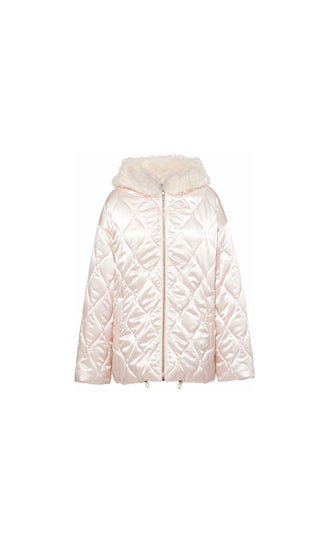 Diamond Quilted Hood Jacket