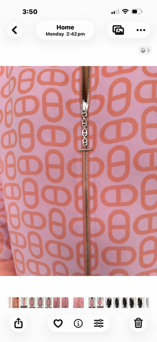 Pink & Orange Reversible Cashmere Jacket BRAND NEW