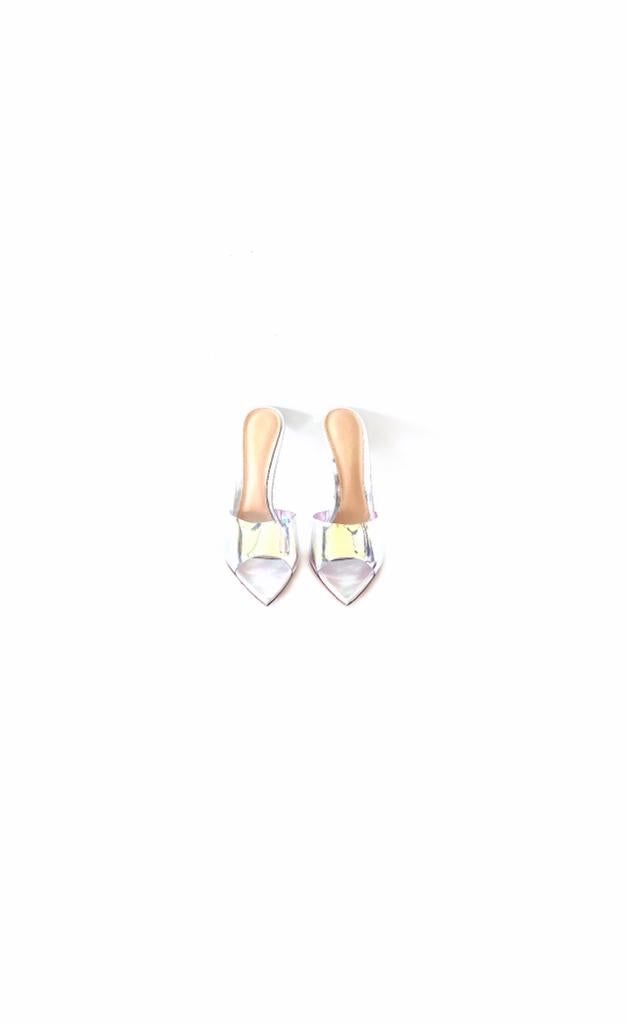 Elle Plexi Hologram Mules