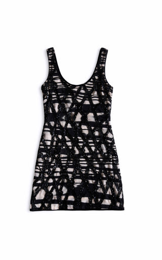Missoni Sequin Black & Beige Dress Size 38 BRAND NEW W TAGS