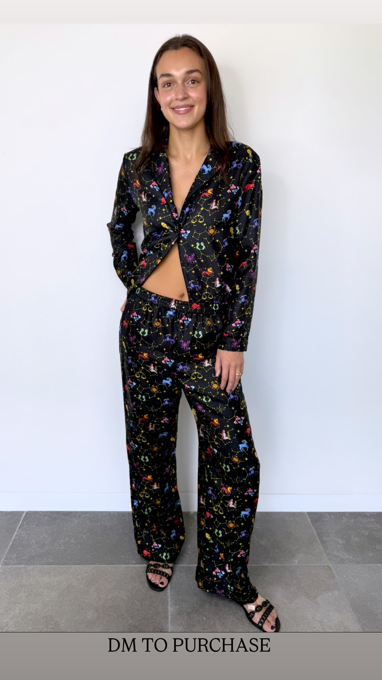Dior Silk Zodiac Shirt & Pant Set