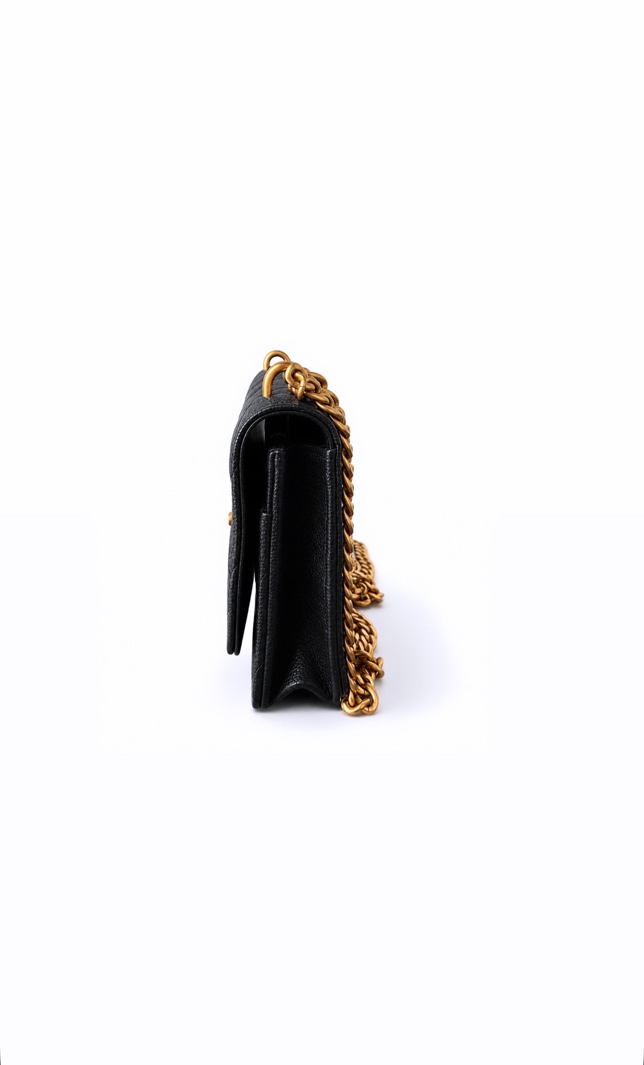 RARE Black Heart Crush Wallet On Chain Excellent Condition