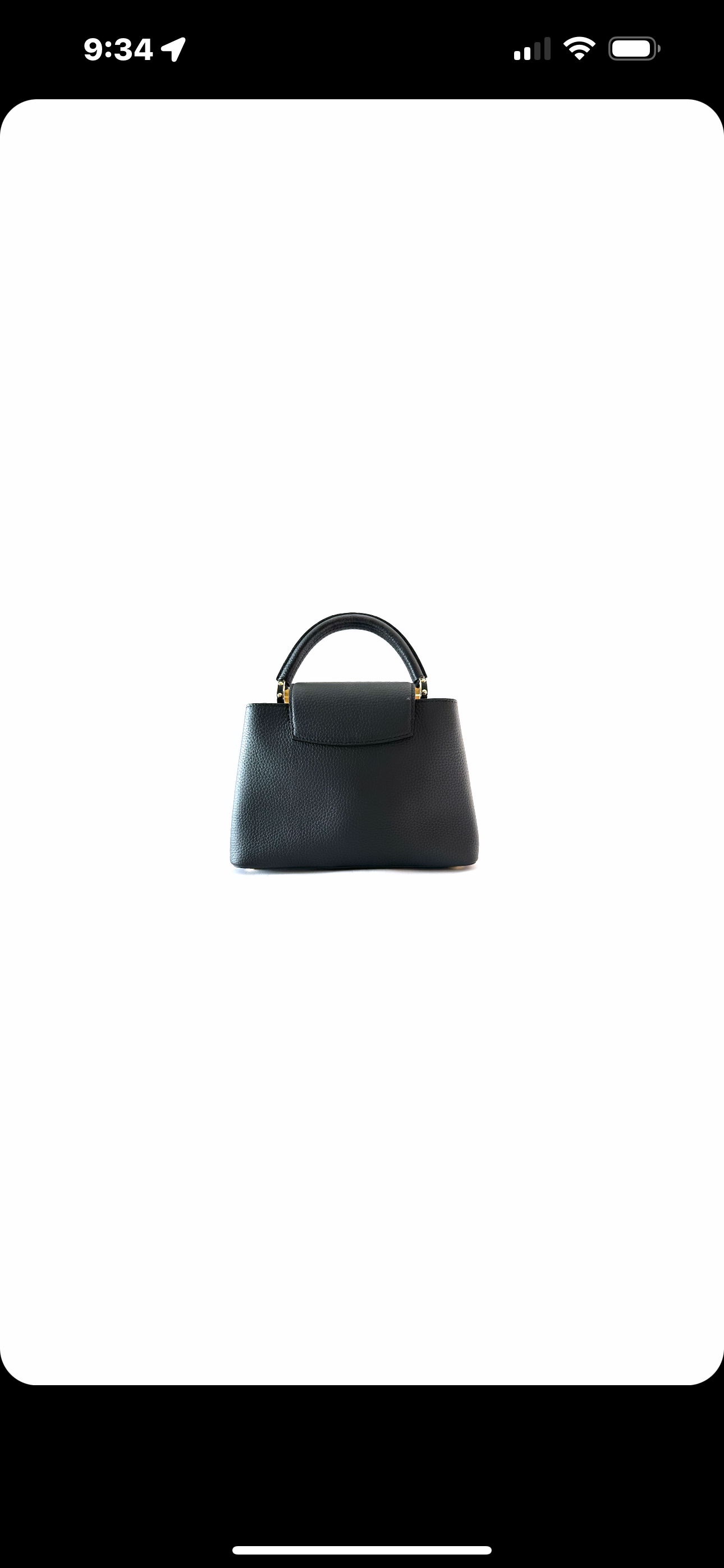 Black Taurillon Leather Capucines BB Bag