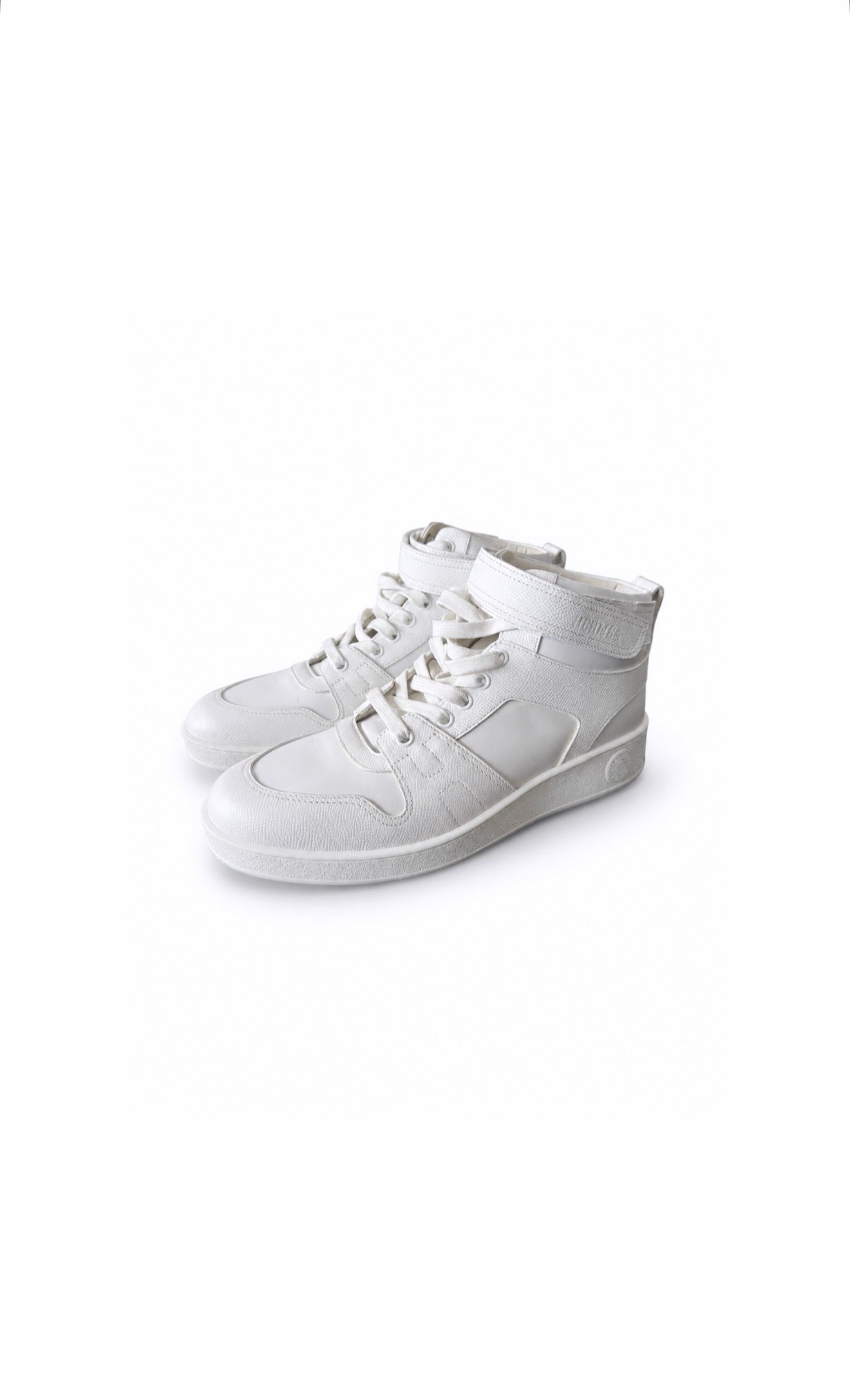 White Leather Freestyle Sneakers