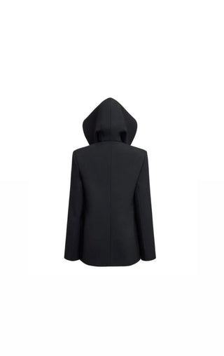 Alaia Black Virgin Wool Tailored Coat