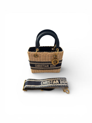 Christian Dior Wicker Basket Bag