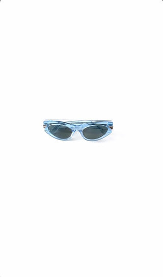 Blue Transparent Sunglasses