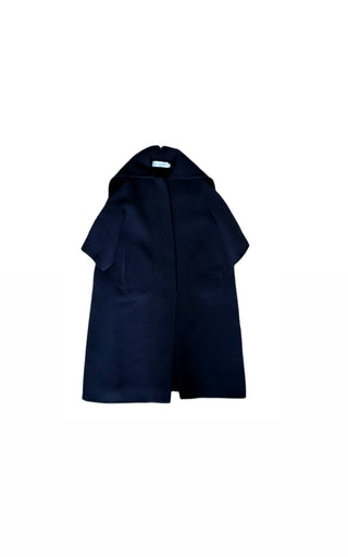 Christian Dior Navy Blue Virgin Wool Coat