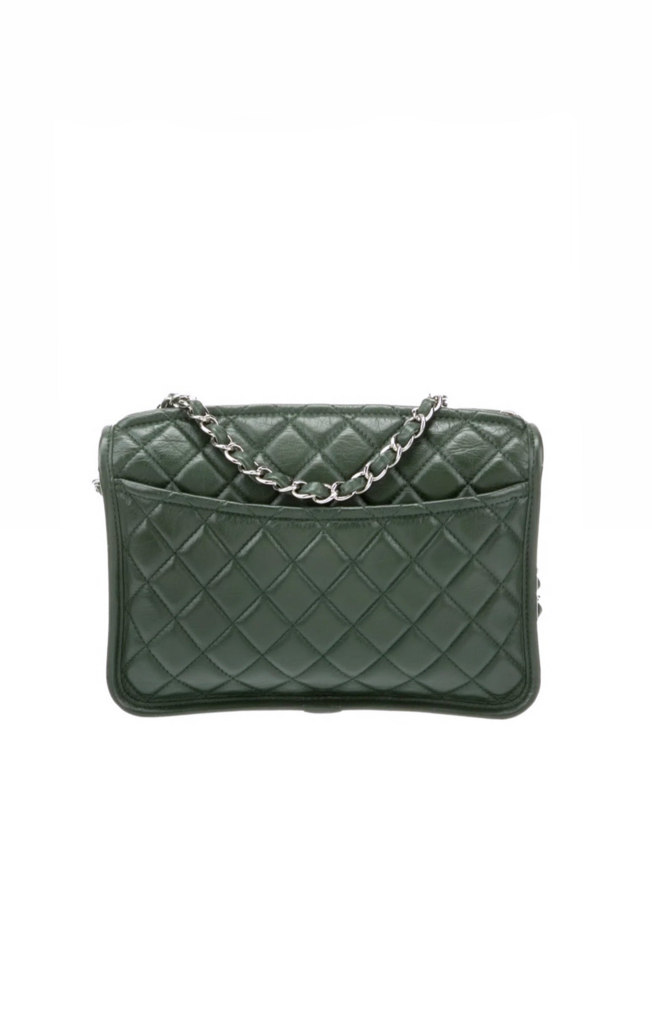 Chanel Green Working Vibe Camera Bag in Like New Condition