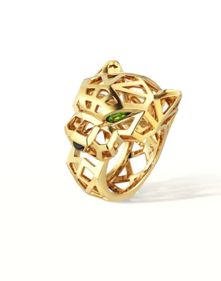 Yellow Gold Panthere De Cartier Ring