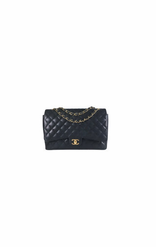 Black Caviar Jumbo Classic Flap Bag