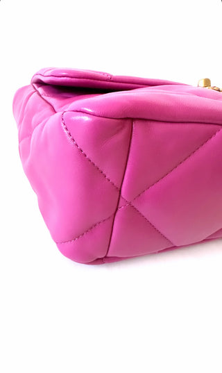 Bright Purple Large 19 Lambskin Leather Bag