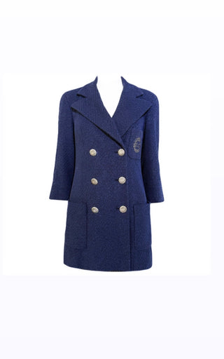 RARE Chanel Iconic Navy Tweed Jacket Excellent Condition