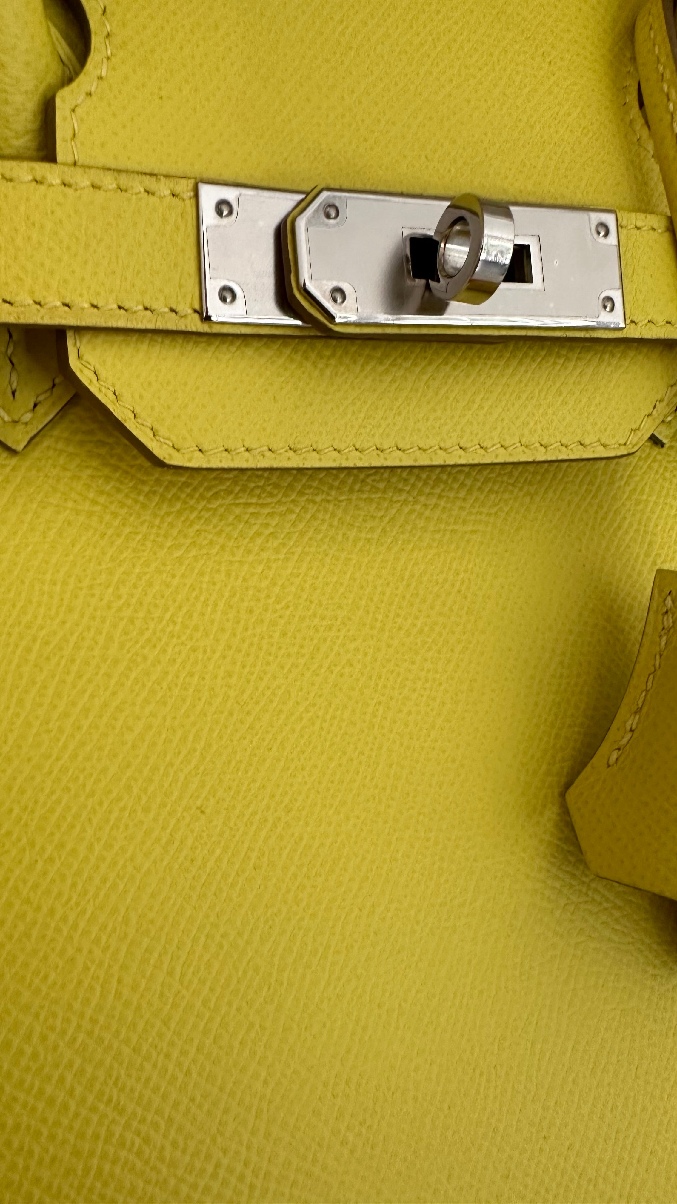 Lime Birkin 30 Epsom Leather Palladium Hardware