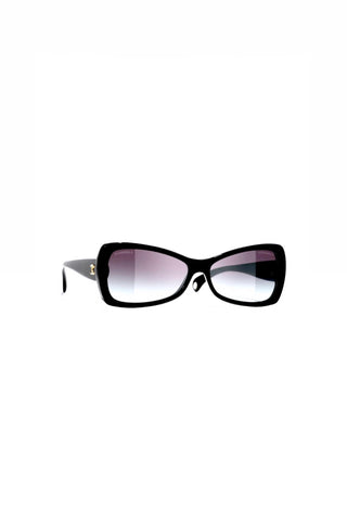 Chanel Black Butterfly Acetate Sunglasses Excellent Condition
