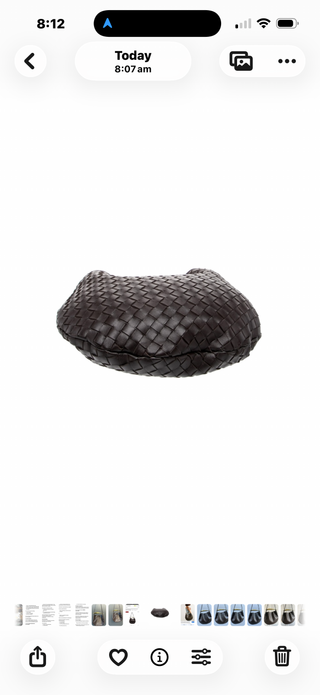 Brown Intrecciato Sardine Medium Shoulder Bag