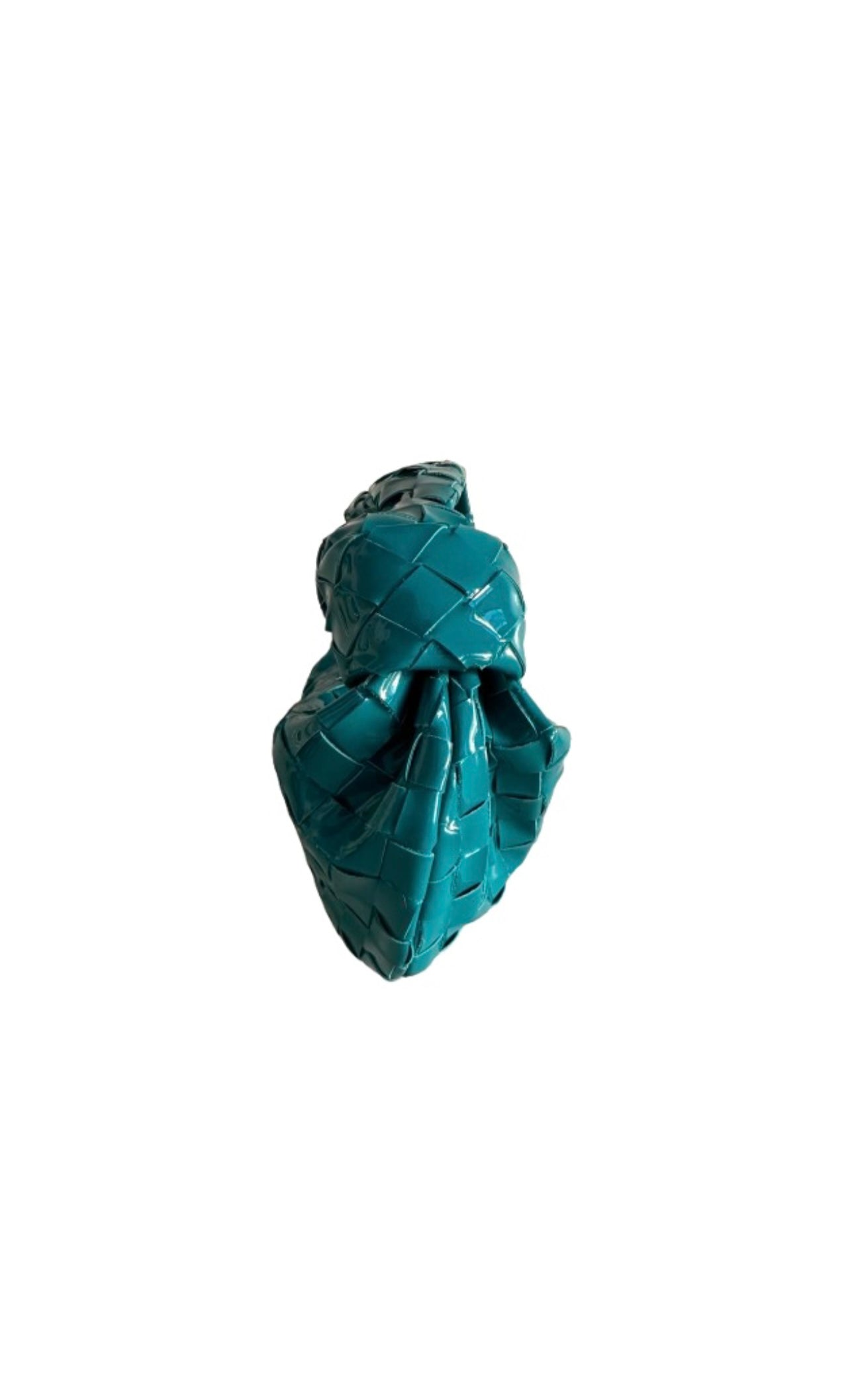 Turquoise Patent Mini Intrecciato Jodie Bag