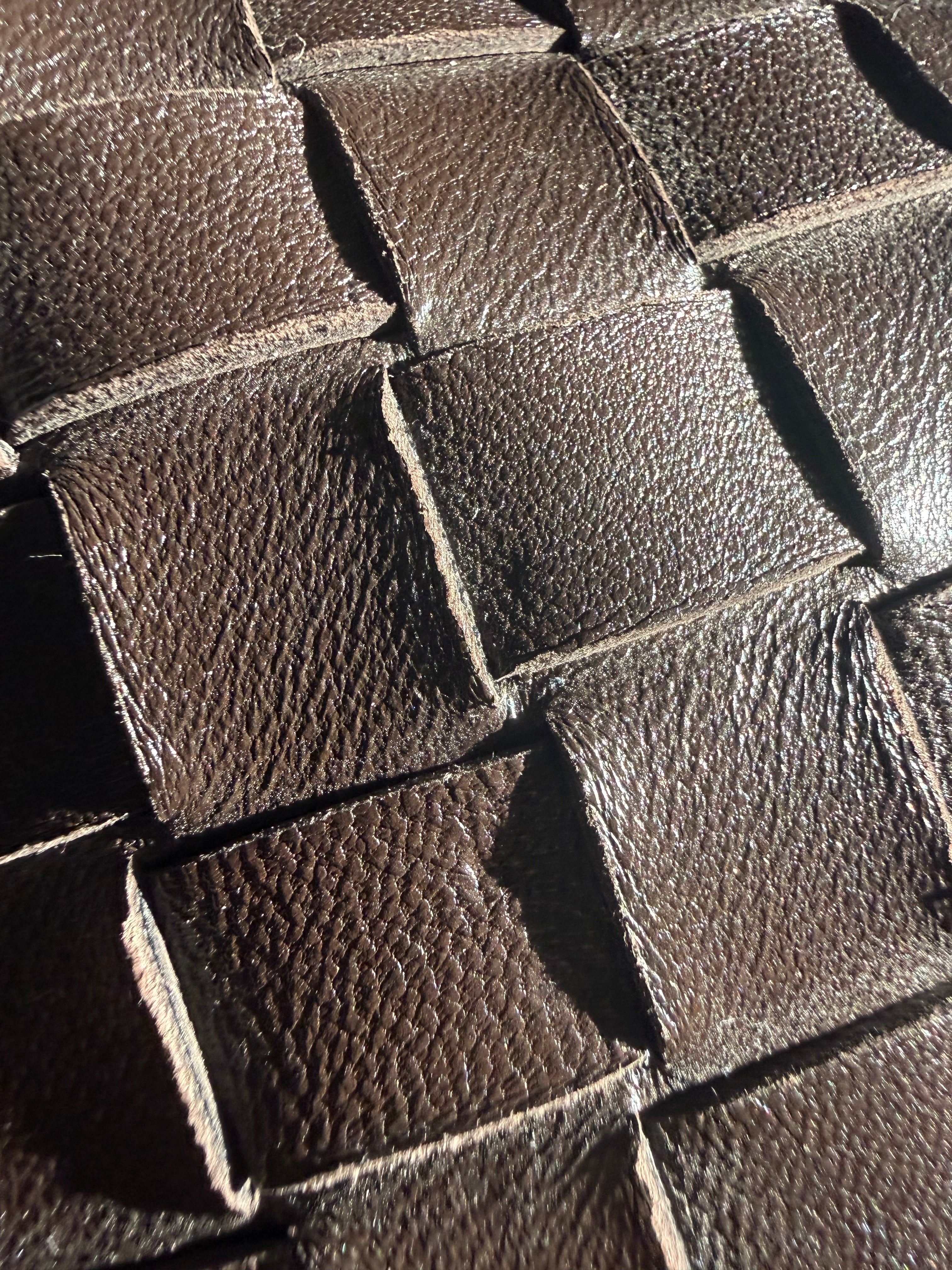 Brown Intrecciato Sardine Medium Shoulder Bag