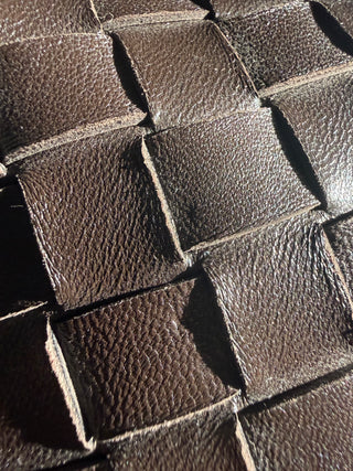 Brown Intrecciato Sardine Medium Shoulder Bag