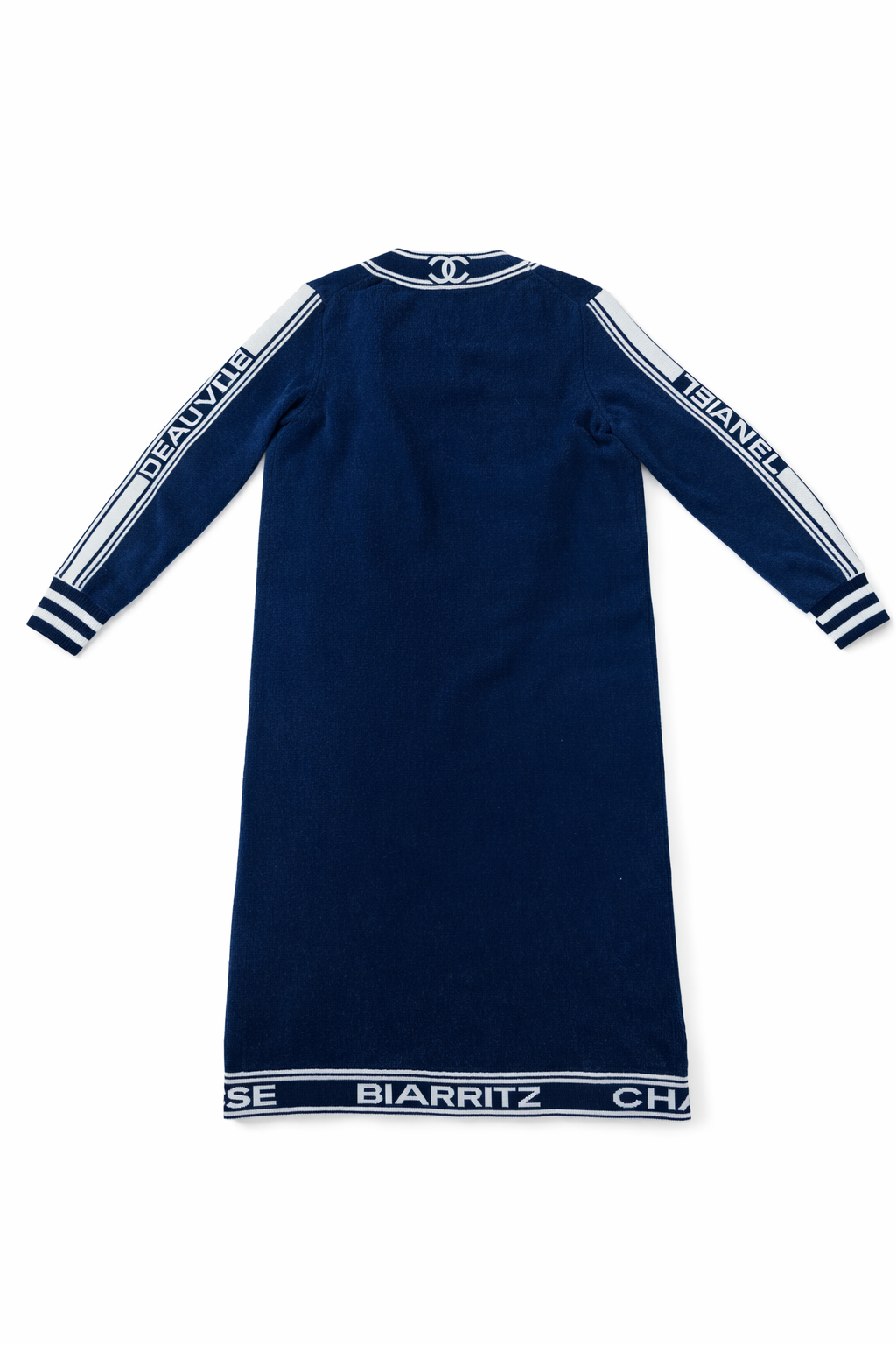 Chanel Iconic Navy Knit Cardigan