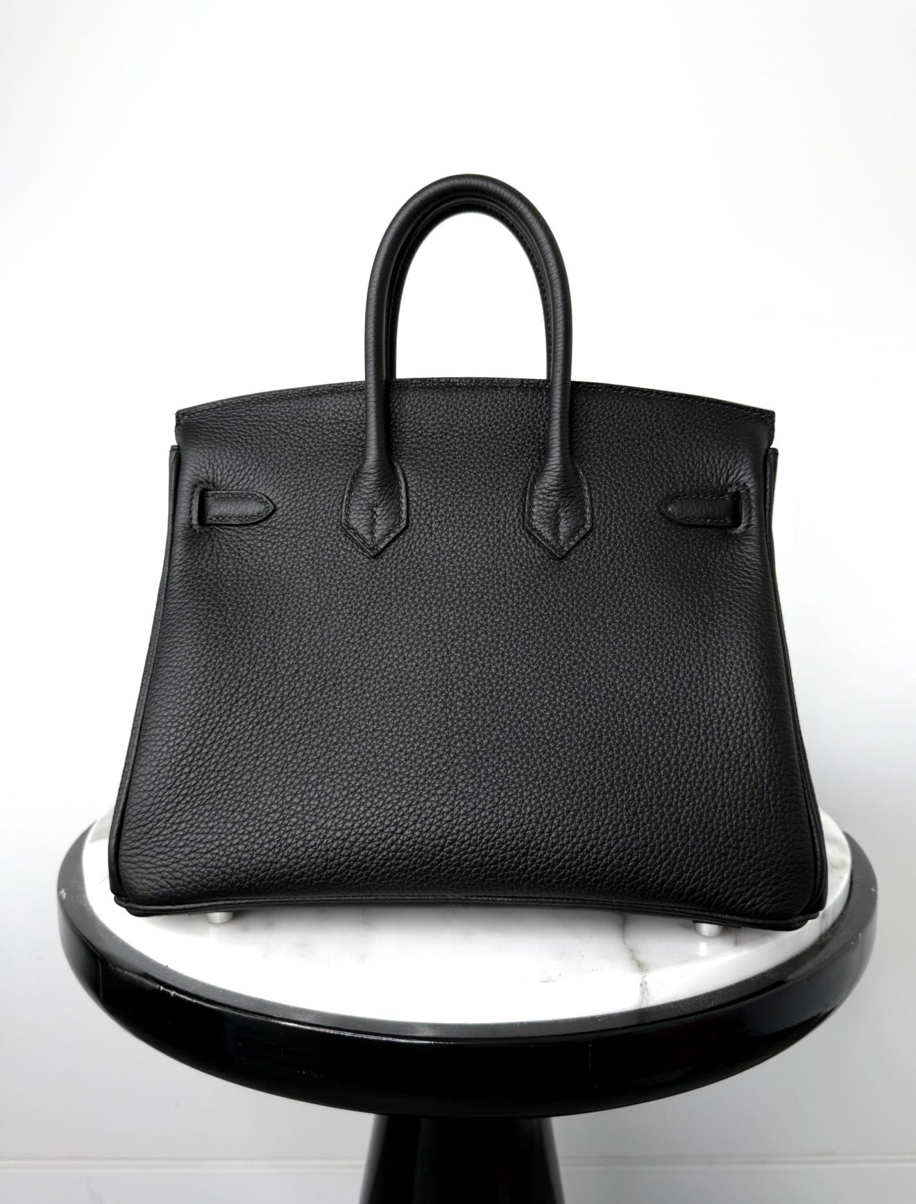 Birkin 25 Black Togo Leather Palladium Hardware BOX FRESH