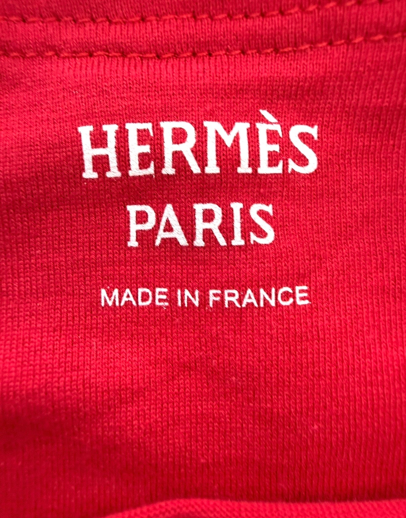 Hermes’ Red Embroidered Pocket T-Shirt