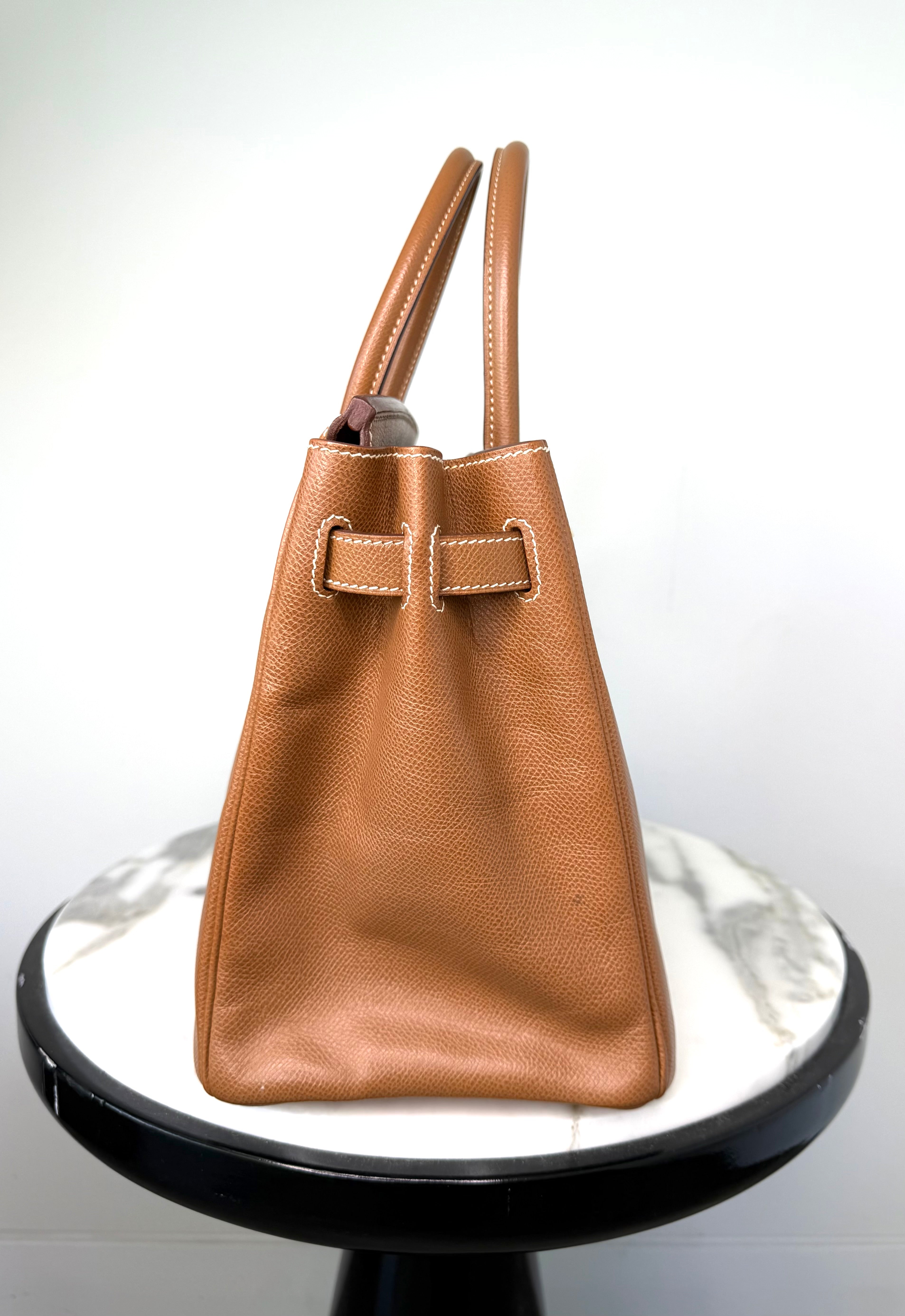 Hermes’ Gold Birkin 30 Courchevel Leather Very Good Condition