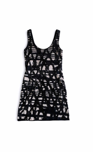 Missoni Sequin Black & Beige Dress Size 38 BRAND NEW W TAGS