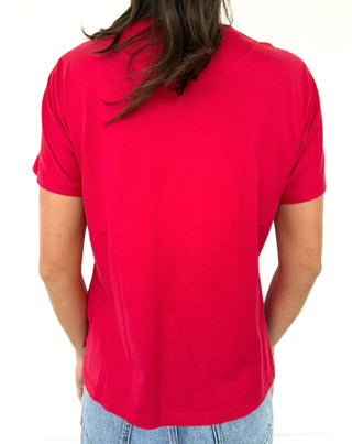 Hermes’ Red Embroidered Pocket T-Shirt