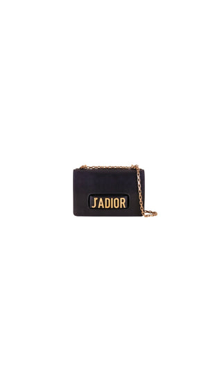 Black J’Adior Flap Bag w Gold Hardware & Chain