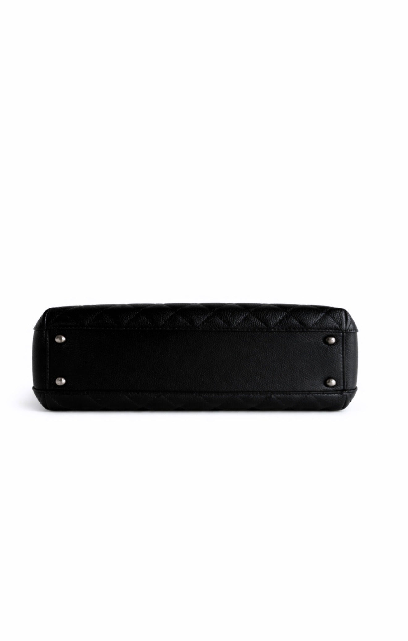 Chanel Black Quilted Caviar City Shopping Tote