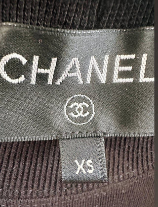 Chanel Black & White 2020 Coco Graffiti Embellished Sweatshirt