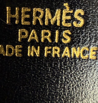 Hermes Black Medor 23 Box Calf Clutch