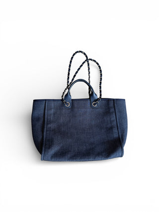 Chanel Meduim Deauville Denim Tote