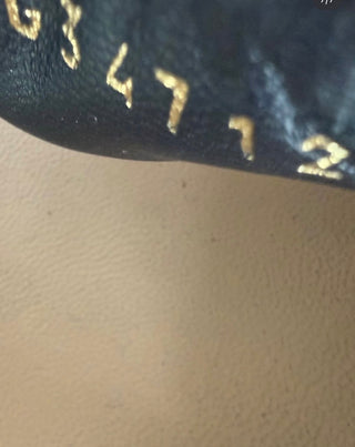 Chanel Black Leather Quilted Heels