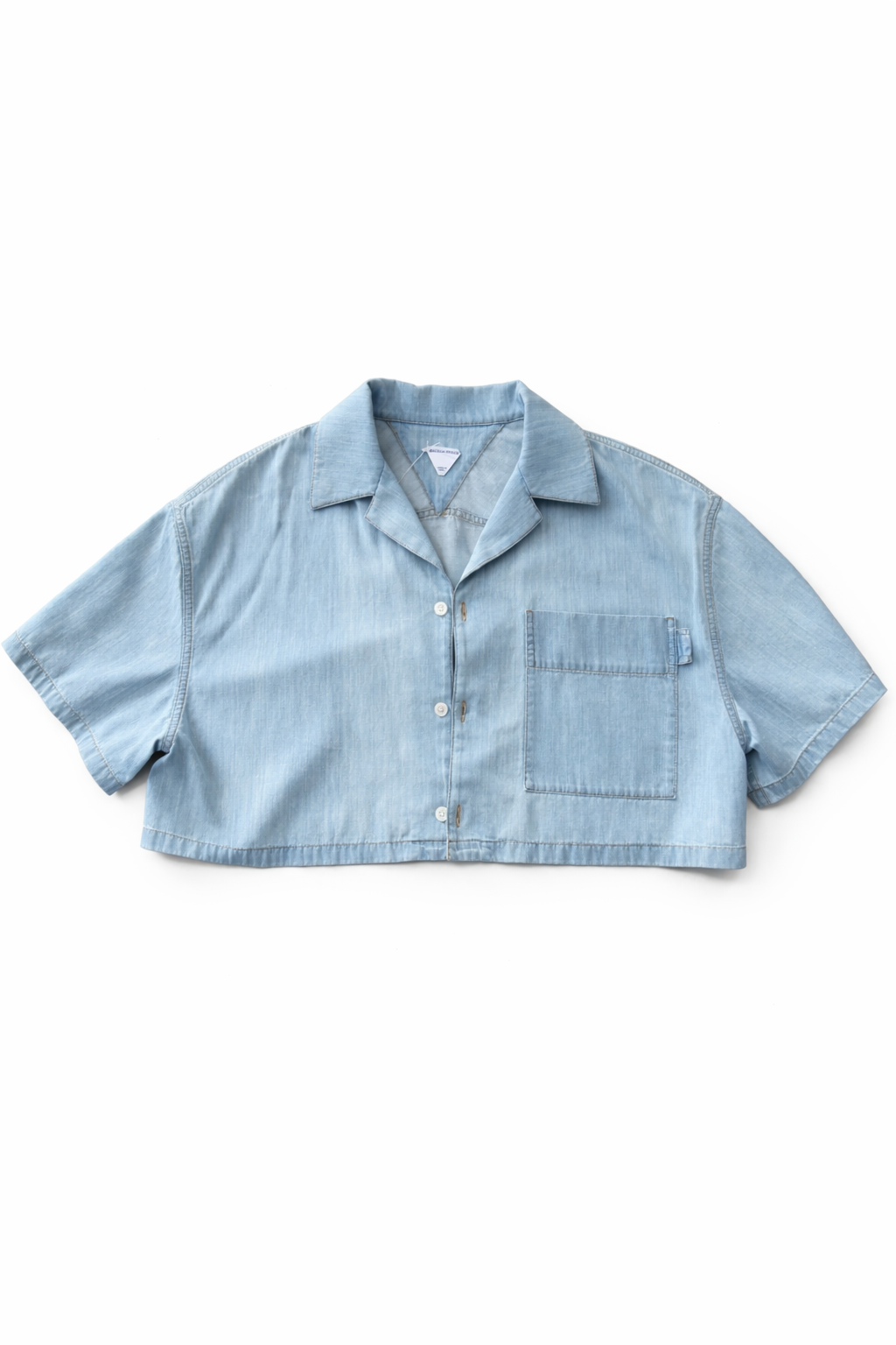 Bottega Veneta Denim Cropped Shirt
