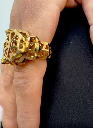 Yellow Gold Panthere De Cartier Ring