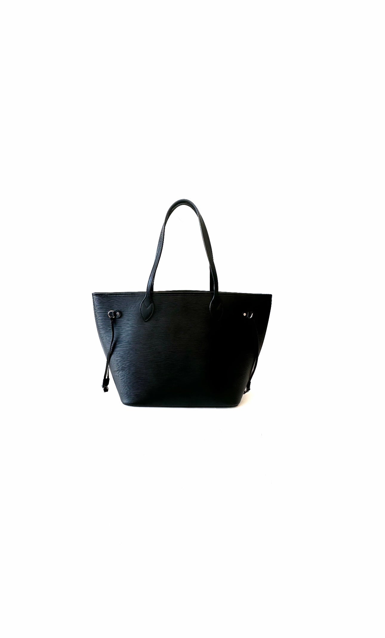 Black Epi Leather Neverfull MM Tote