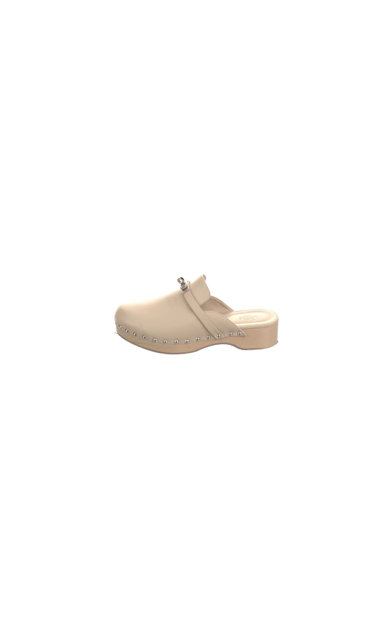 Beige Calfskin Carlotta Mules