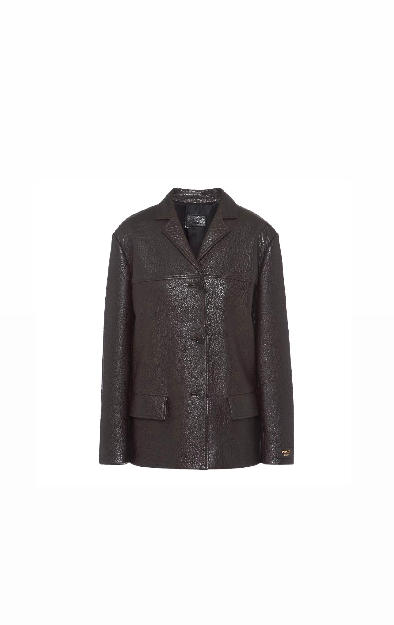 Cedar Brown Nappa Lambskin Leather Jacket Worn Once