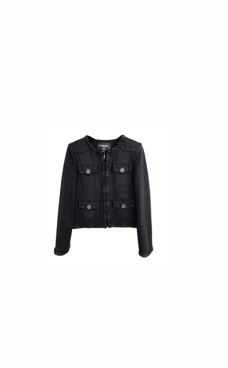 Cruise 17 Black La Petite Tweed Trim Petite Jacket