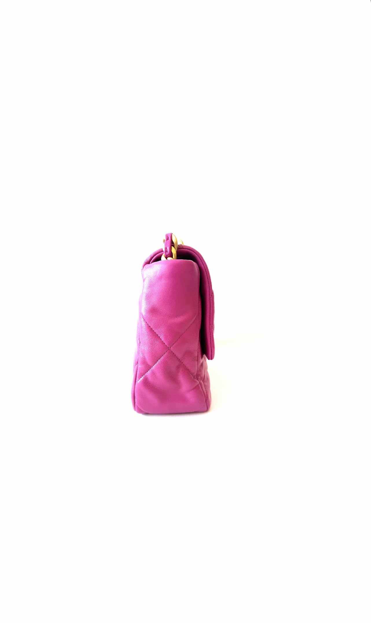 Bright Purple Large 19 Lambskin Leather Bag