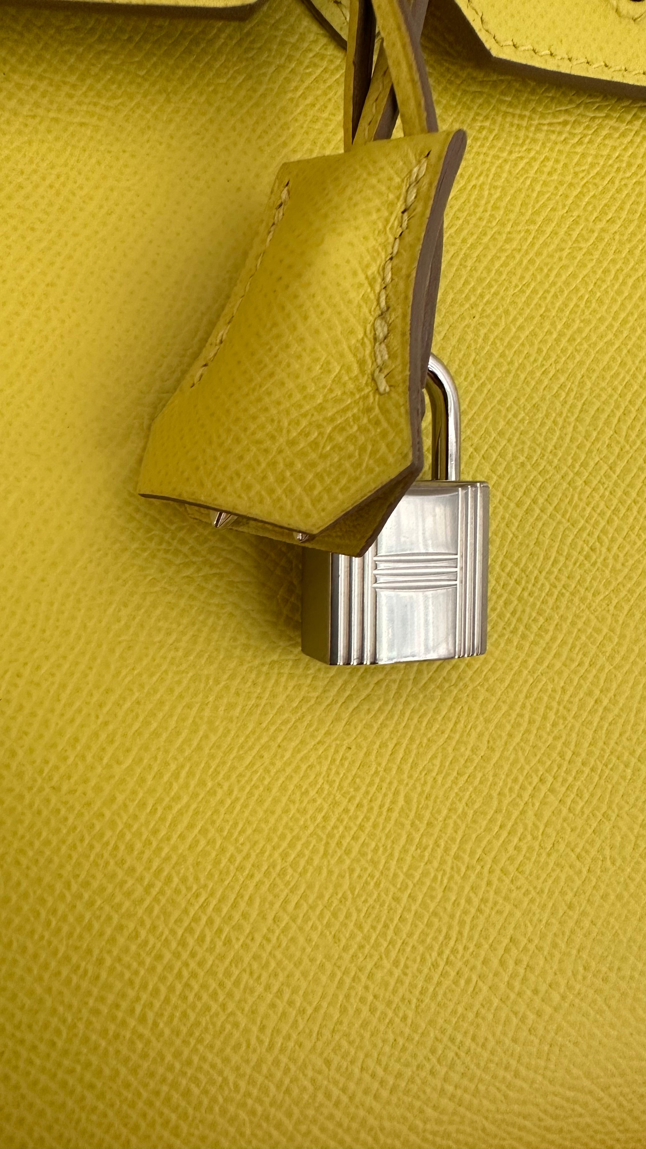 Lime Birkin 30 Epsom Leather Palladium Hardware