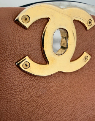 Caramel Medium Chanel 19 Flap Bag w Mixed Hardware   Like New Condition