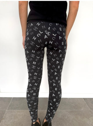 Black & White Resort 2020 Monogrammed Leggings
