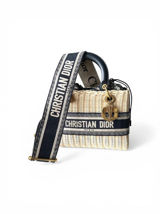 Christian Dior Wicker Basket Bag
