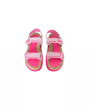 Christian Dior Pink Technical Fabric Dad Sandals