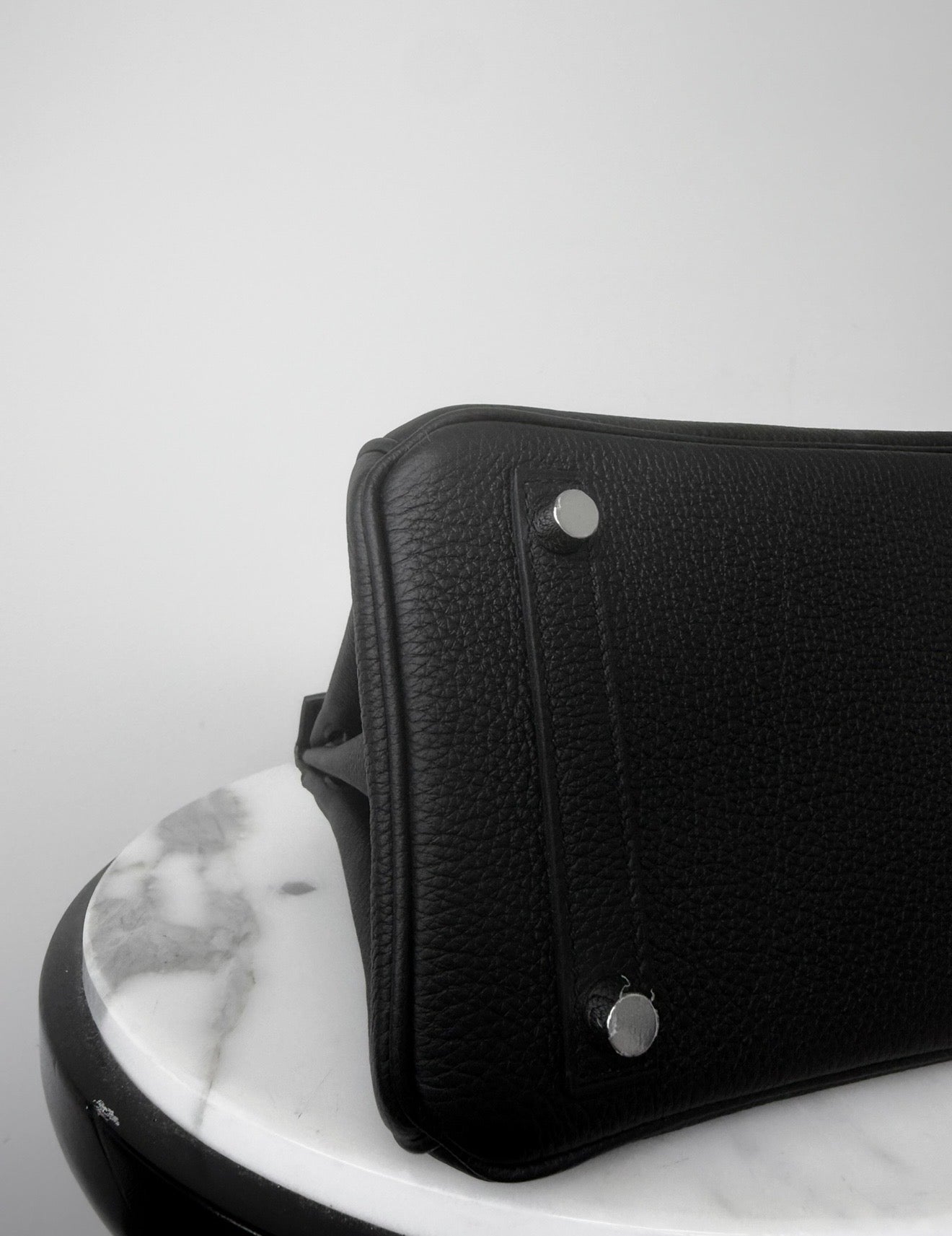 Birkin 25 Black Togo Leather Palladium Hardware BOX FRESH